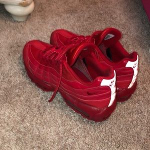 95 air max (all red) $60.00